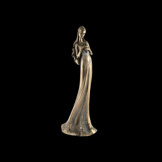 Statuette De Mariage Mariée Avec Bouquet Veronese Wu73411A4