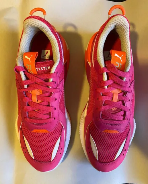 New With Box-Puma Pink & Orange Color  RS-X toys 370750-10 Womens SZ 10 Medium