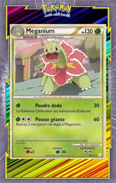 Meganium - HS:HeartGold SoulSilver - 26/123 - Carte Pokemon Française