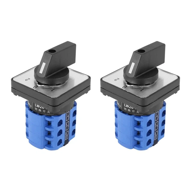 2x 3 Position On-Off-On Switching Control Cam Switch 20A O3R3