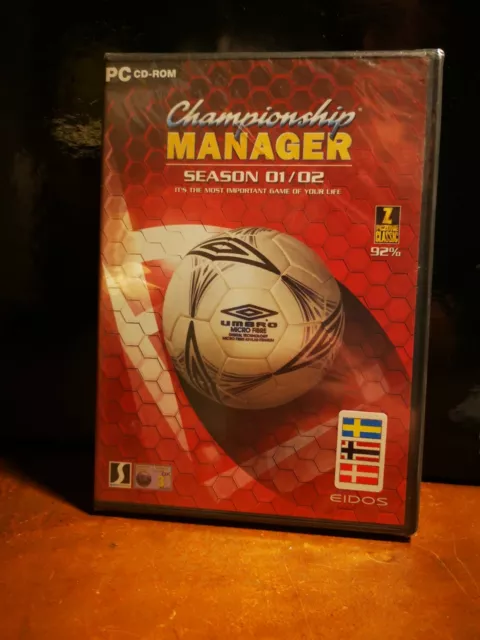 Championship Manager: Season 01/02 (PC) - New & Sealed! | Football Manager Game
