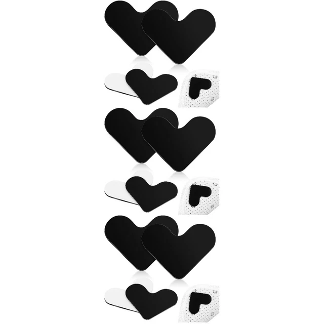 12 piezas pinzas de alfombra para alfombras en forma de corazón cintas de alfombra pegatinas para alfombras