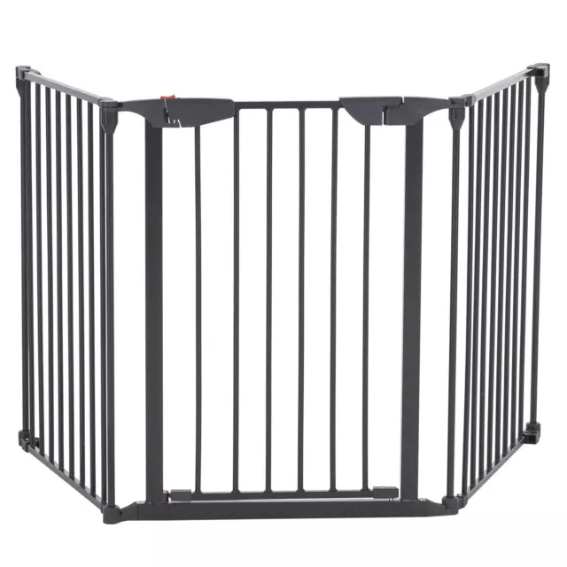 Metal Fence Gate Kids Baby Infant Pet Playpen Panel Cage Safety