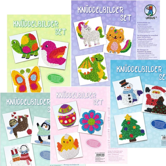 Ursus Weihnachts-Flechtbilder Bastelset – 27 Bunte Vorlagen Für Kinder Ab 3 Jahren, DIN A4