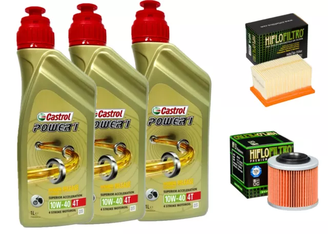 Kit Tagliando Bmw F 650 Gs G 650 Gs Dakar Castrol 10W40  Filtro Olio Filtro Aria