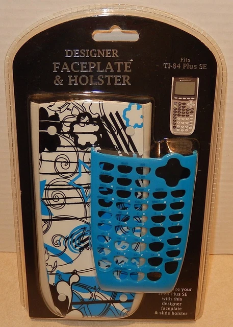 New / Sealed  Ti-84 Plus Se - Blue Design Faceplate & Cover