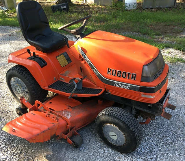 G1900 KUBOTA G1900 HST Diesel Riding Lawn Tractor 2WD 54'' Mower 18HP PICKUP ...