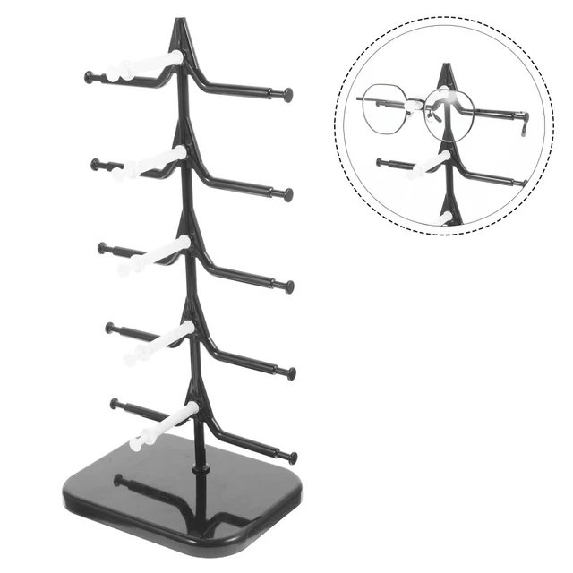 Telaio occhiali girevole Pp supporto occhiali organizer black