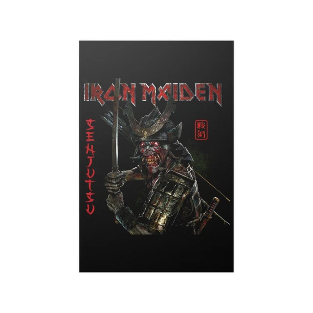 Rock Off Maglietta Ufficiale Iron Maiden Senjutsu - Copertina Distressed Rossa, Taglia X-Large, Unisex