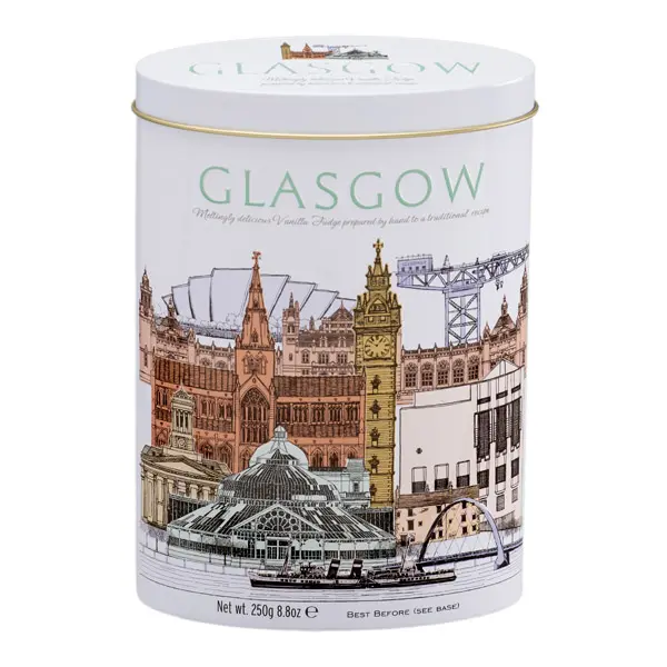 Gardiners of Scotland - Glasgow caramelle alla vaniglia latta 250 g/regalo/sovrano