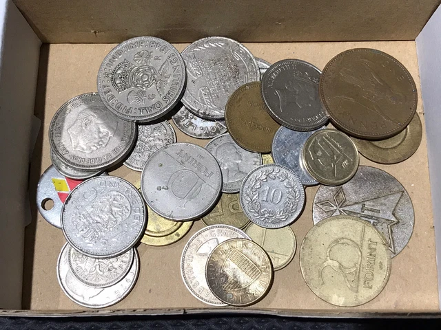 Joblot vintage antique collectable coins - Junk Draw
