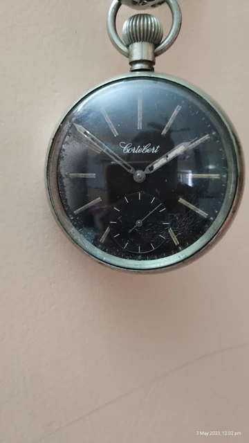 OROLOGIO DA TASCHINO svizzero c1942 seconda guerra mondiale CYMA