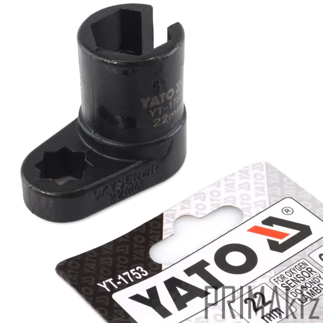 Yato YT-1753 Embout de Clé à Pipe pour Sonde Lambda 22 X 50 MM Socket