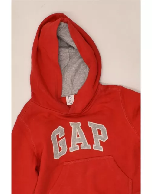 GAP Baby Boys Graphic Hoodie Jumper 18-24 Months Red Cotton AB24 3