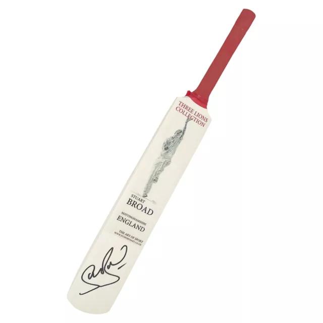 Signed Stuart Broad Mini Bat - Ashes Winner 2015 +COA