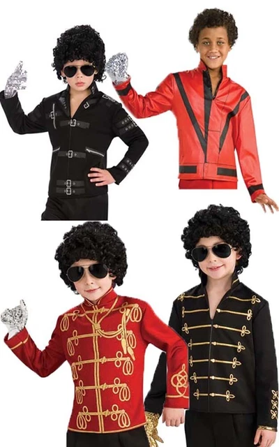 LICENSED MICHAEL JACKSON MILITARY BAD THRILLER JACKET 80s HALLOWEEN COSTUME