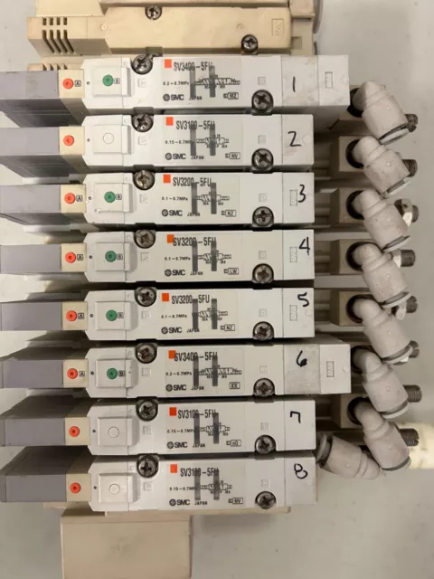 SS5V3-W10CD-10U SMC Station Manifold with Solenoids