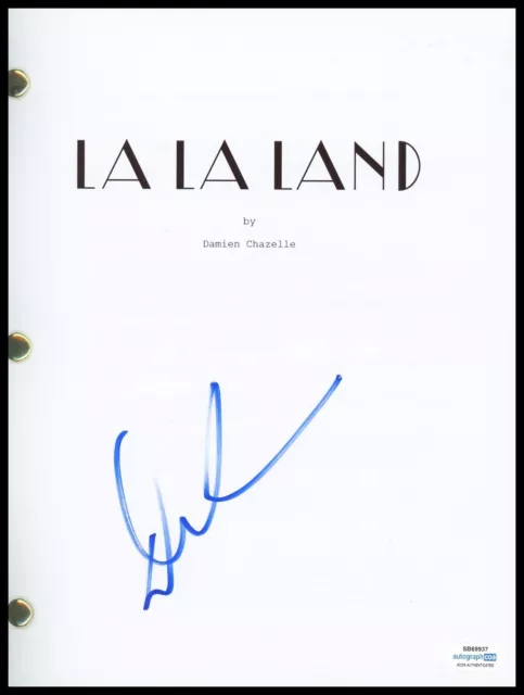 Damien Chazelle "La La Land" Director AUTOGRAPH Signed Script Screenplay ACOA