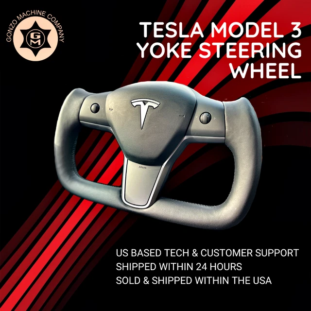 TESLA YOKE STEERING Wheel Model 3 and Y Top Quality Shipped from CA