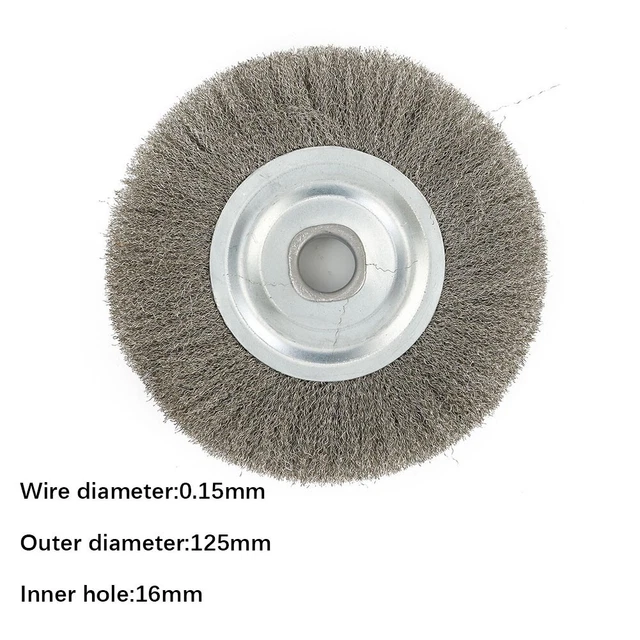 Reliable 5 Inch Stainless Steel Wire Wheel Brush Bench Grinder Deburring Tool