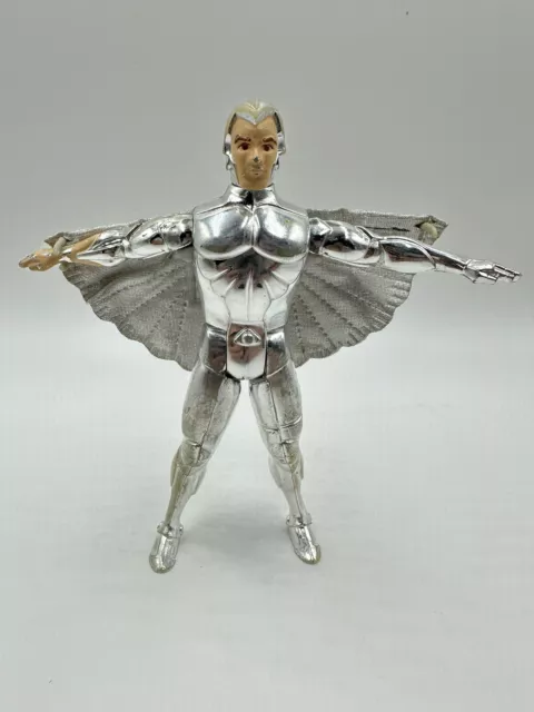 Vintage 1986 Kenner SilverHawks Quicksilver with Wings Action Figure