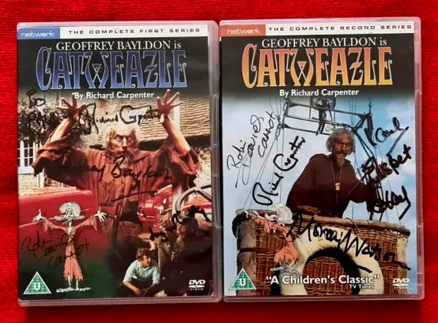 Catweazle : series 1 & 2 DVD there are cast signatures on the covers + 2 booklet