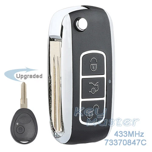 for Land Rover Discovery 2 Upgraded Flip 433MHz Smart Remote Key Fob 73370847C