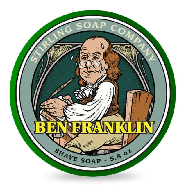 Stirling Soap Company Sapone da barba Ben Franklin