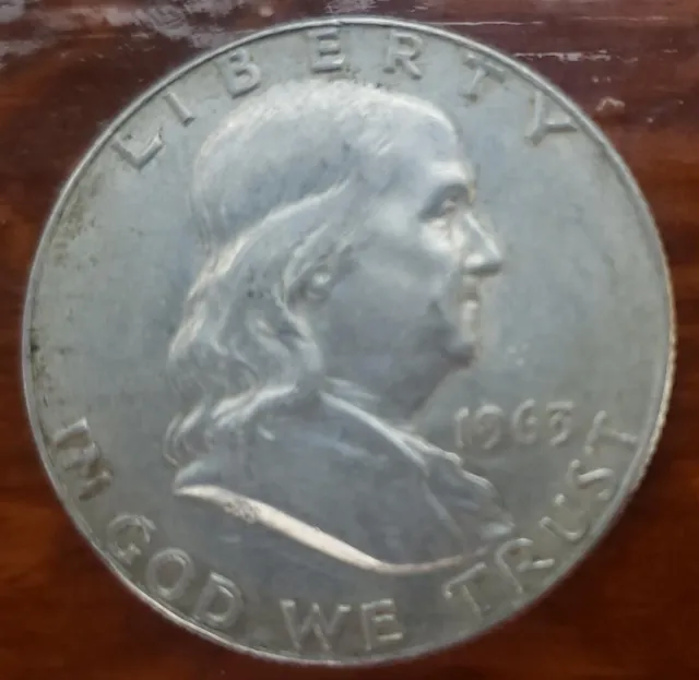 1963-D  Ben Franklin Half Dollar