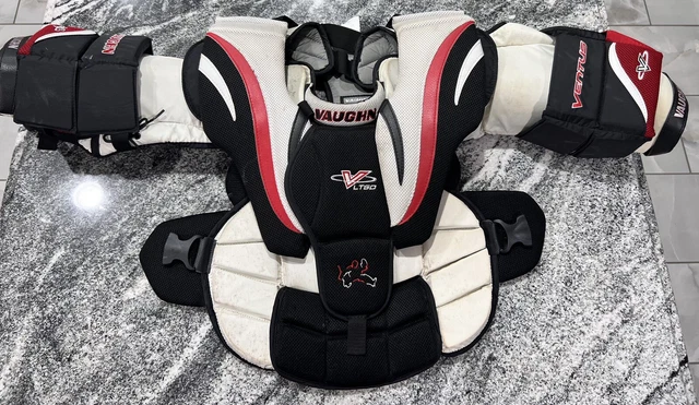Vaughn Ventus Goalie JR Medium Chest Pad LT60 - Hockey Goal Gear