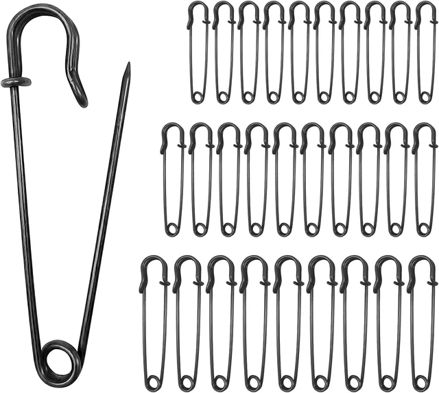Extragroß Sicherheitsnadel, 30 Stück Heavy Duty Sicherheitsnadel, Große