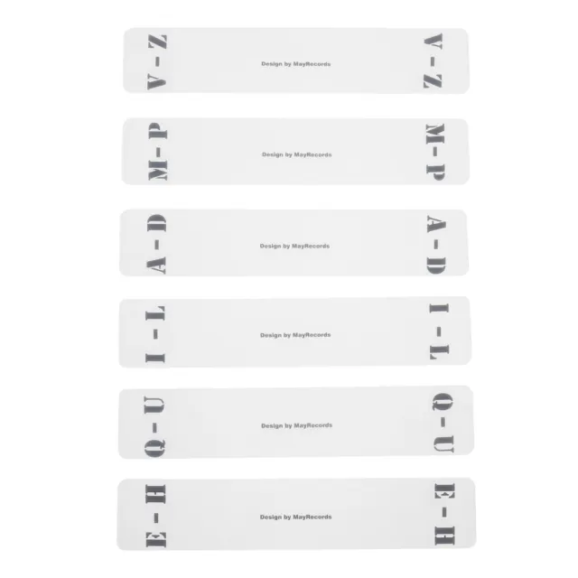 6 Pcs Étiquette Horizontale De À Carte Diviseur CD Enregistrer Étiquettes Clap