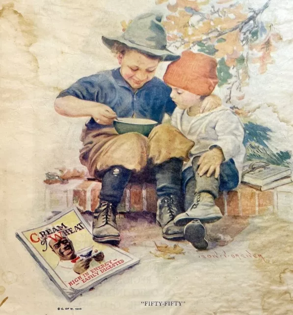 1923 Cream of Wheat XL Advertisement Edward V Brewer 14 x 11.25 50/50