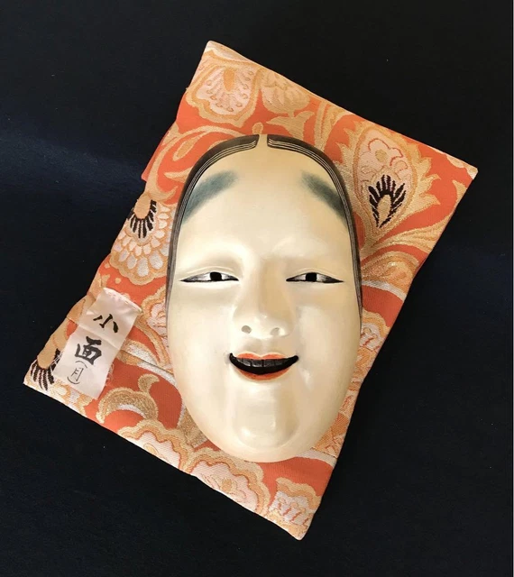 Noh Mask Small Wood Carving Budaifu from Japan