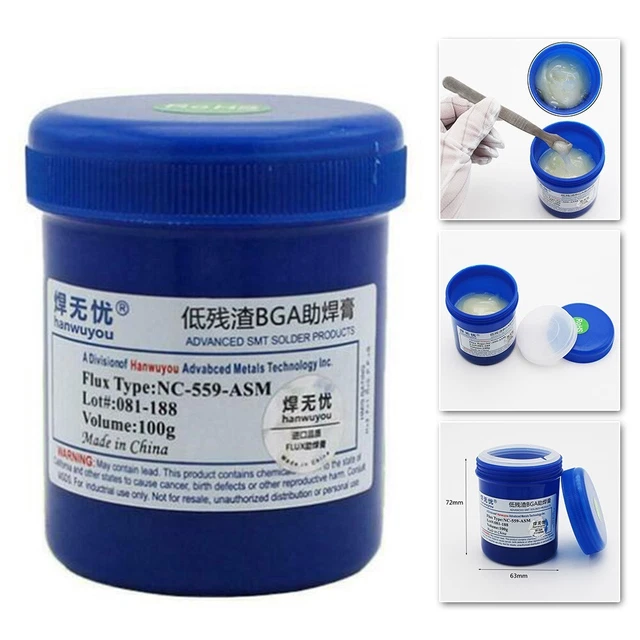 Bga Souder Pâte NC-559-ASM Bga PCB Pâte Smt 1 Pièces 100g Flux Chaud Solde
