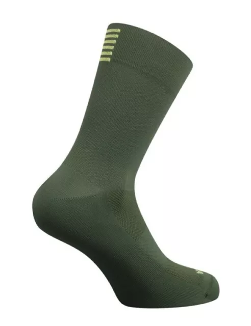 Rapha PRO TEAM Socks Kombu Green/Sunny Lime BNWT Sz L EU 44-46/UK 9-10/US 10-12