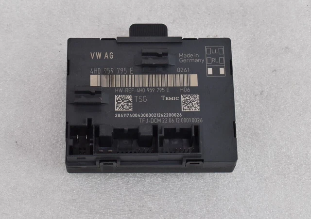 ☑️ 11-18 Audi A8 S8 D4 4H 2015 Rear door control unit module 4H0959795E AGV38784