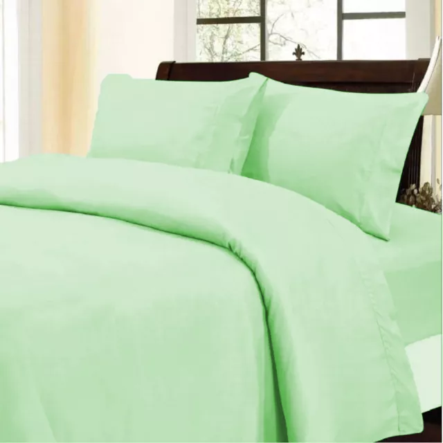 Duvet Collection 1000 TC OR 1200 TC 100% Cotton Sage Solid Select Item