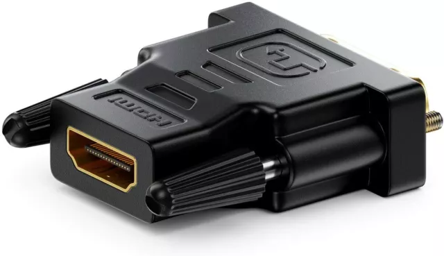 Adaptateur Hdmi Dvi Cable Hdmi Femelle Vers Dvi Male Contacts Or Dores Hd 24+1 2