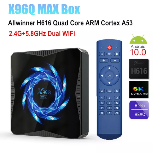 BOÎTIER SMART TV H96 MAX V11, Android 11.0, 4 Go/64 Go, RK3318, 2.4/5G,  WiFi, EUR 39,99 - PicClick FR