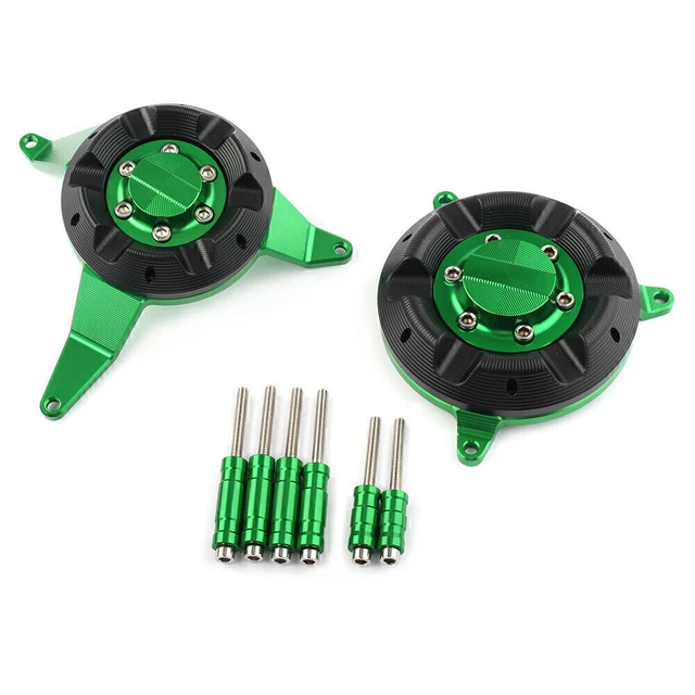 Copertura Statore Anteriore Protezione Alluminio per Kawasaki Z900 2017-2019 Verde