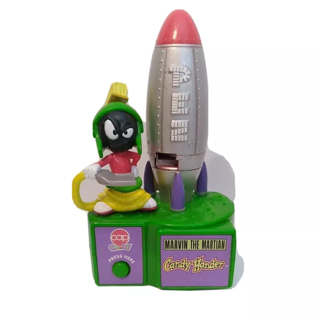 1998 Marvin The Martian "Candy Hander" Battery Pez Dispenser Looney Tunes Tested