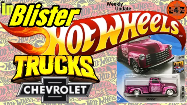 Hot Wheels CHEVROLET CHEVY PICK UP TRUCKS - Many Variations in Blister -C7