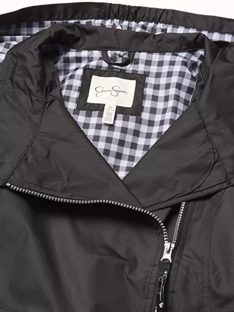 Jessica Simpson Girls' Black Gingham Pretty Trench Coat Size 4 5/6 6X 2