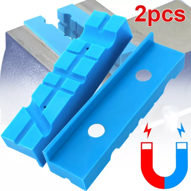 2PCS/SET Pads Universal Jaws/Vice Jaw Magnetic Reversible 4.5"/6" Vise Soft