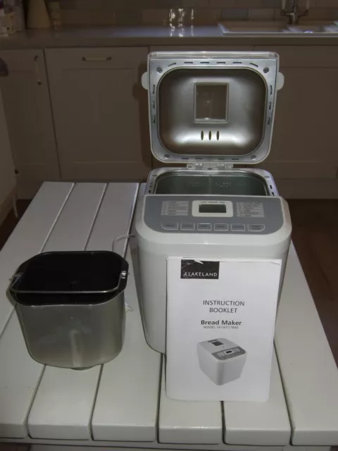 Lakeland Compact 1LB Daily Loaf Bread Maker Kitchen Appliance White 11 Settings