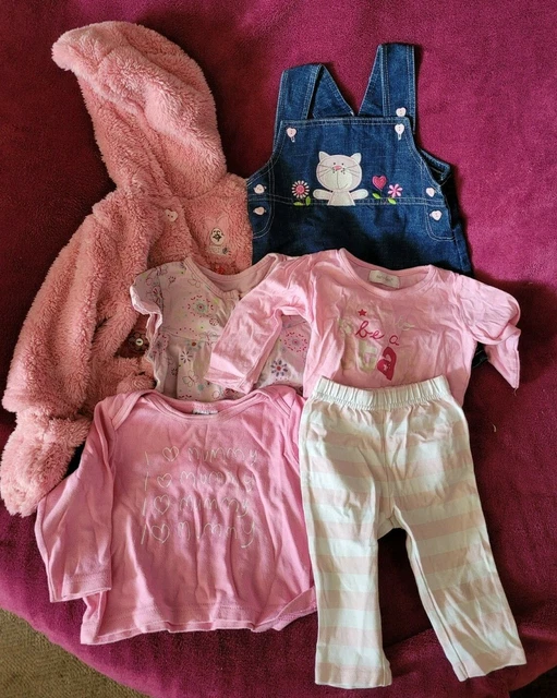 Baby Girls Clothing Bundle 3-6 Months x6 Items - Disney -  Jacket - Dress - Tops