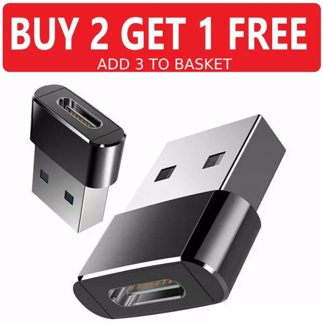 USB 3.1 Type C Female to USB A Male Adapter Converter Charger Connector Plug