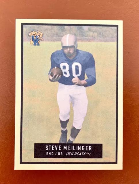 Steve Meilinger Custom Art Football Card 1951 Topps Magic Design Kentucky CFHOF