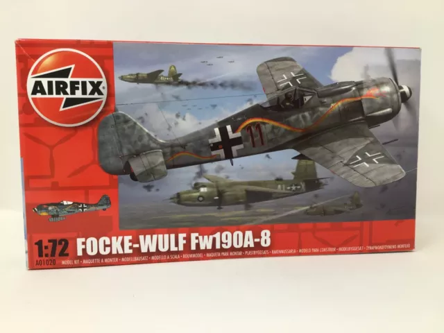 Airfix Focke-Wulf Fw190A-8 1/72 Scale Model Kit New in Box 131189